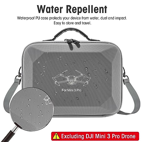ZORBES® Carrying Case for DJI Mini 3 Pro with Shoulder Strap Hard Storage Bag for Accessories Travel Not Included DJI Mini 3 Pro 3PCS ZORBES® Carrying Case for DJI Mini 3 Pro with Shoulder Strap Hard Storage Bag for Accessories Travel Not Included DJI Mini 3 Pro 3PCS